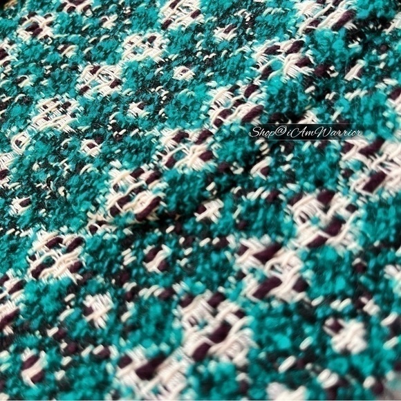J.Crew Collection NWOT blazer in teal textured Italian Jacquard *shop@iamwarrior - Picture 9 of 13